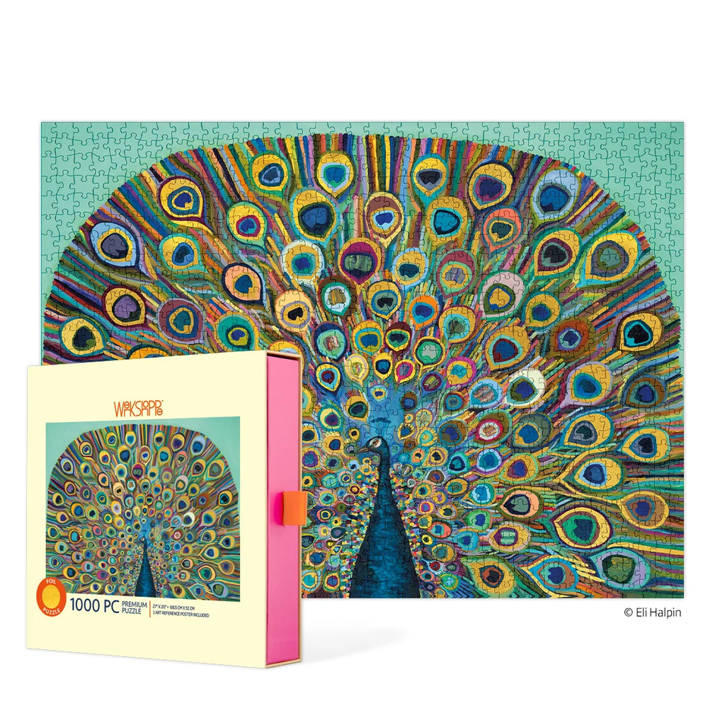 Gold Peacock - Jigsaw 1000pc - Brain Spice