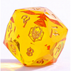 Golden Yellow - Captured Magic 7-Dice Set - Luster Cut Resin - Brain Spice