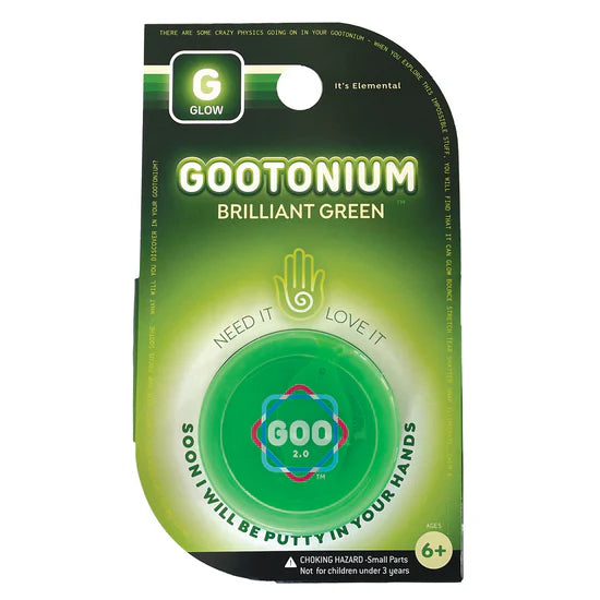Gootonium Brilliant Green Glow in the Dark Putty - Brain Spice