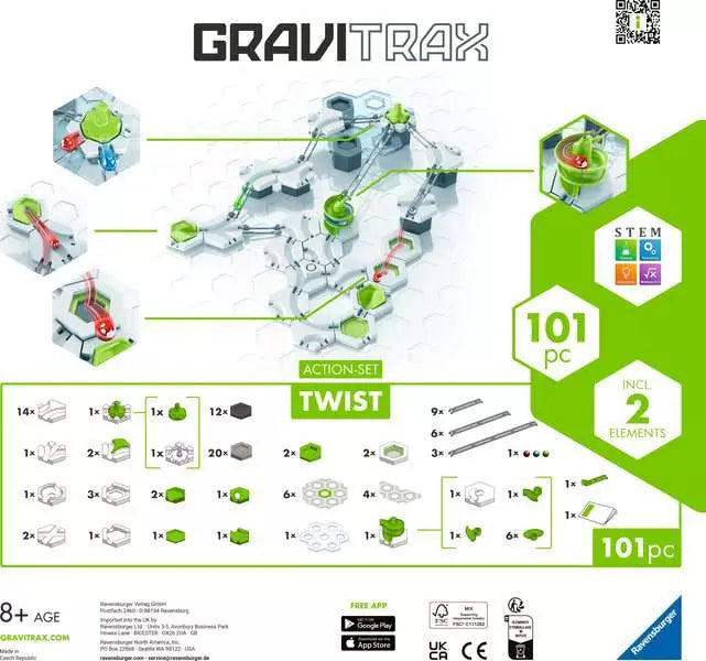 Gravitrax Special Starter Set - Twist 101 Pieces - Brain Spice
