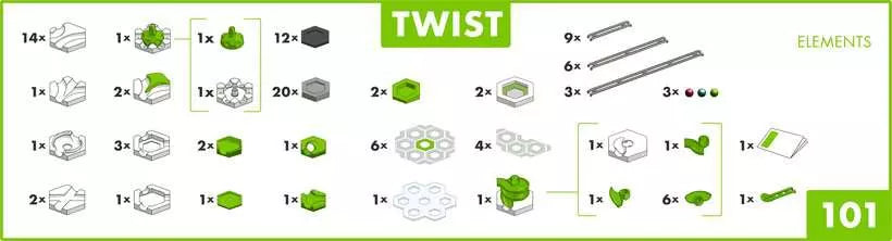 Gravitrax Special Starter Set - Twist 101 Pieces - Brain Spice