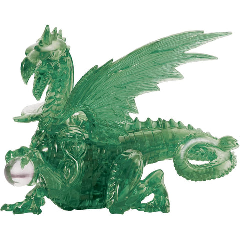 Green Dragon - Deluxe Crystal Puzzle - 3D Jigsaw - Brain Spice