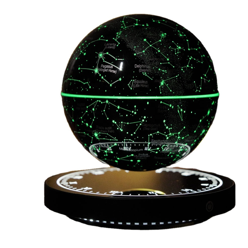 Levitating Starry Globe 14cm with Black Base - Brain Spice