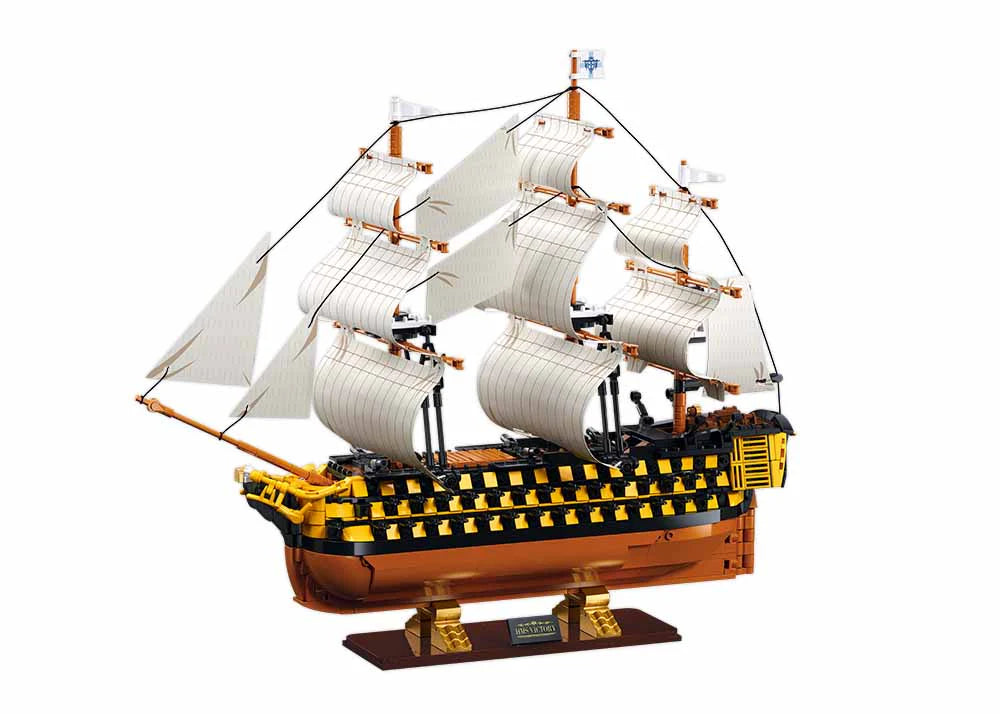 HMS Victory Sailing Battleship SCALE 1:200 - 1056pc - Brain Spice