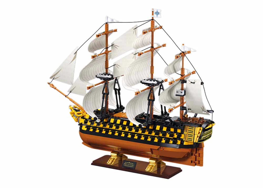 HMS Victory Sailing Battleship SCALE 1:200 - 1056pc - Brain Spice