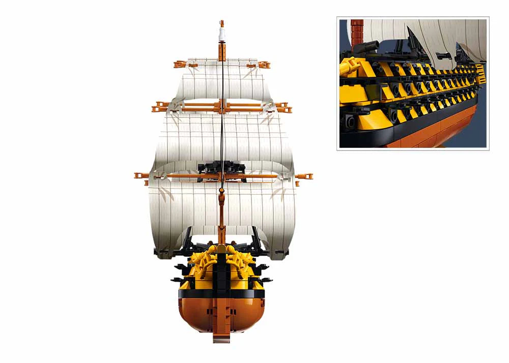 HMS Victory Sailing Battleship SCALE 1:200 - 1056pc - Brain Spice