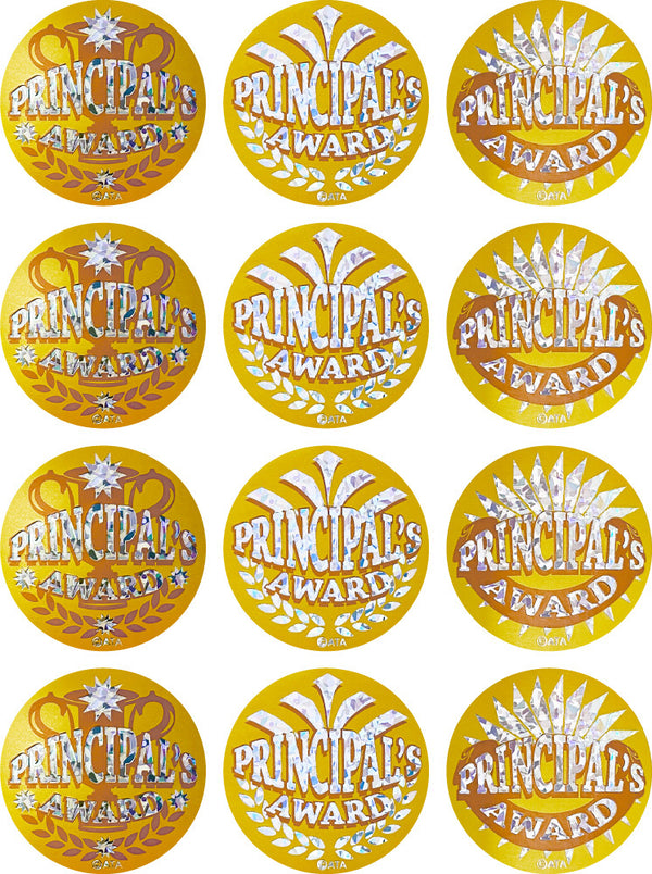 Principal Award Gold - Large Foil Stickers - Brain Spice