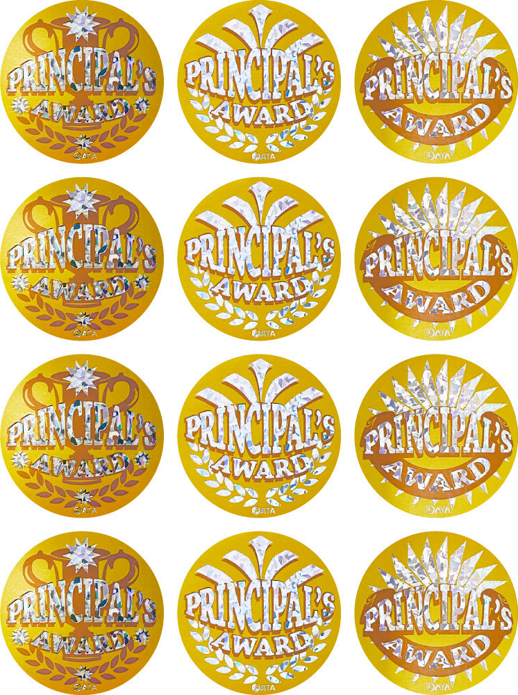 Principal Award Gold - Large Foil Stickers - Brain Spice