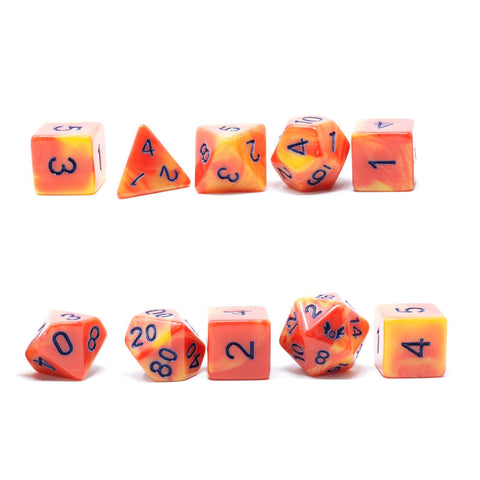 Humblewood - Alderheart Embers 10-Dice Set - Brain Spice