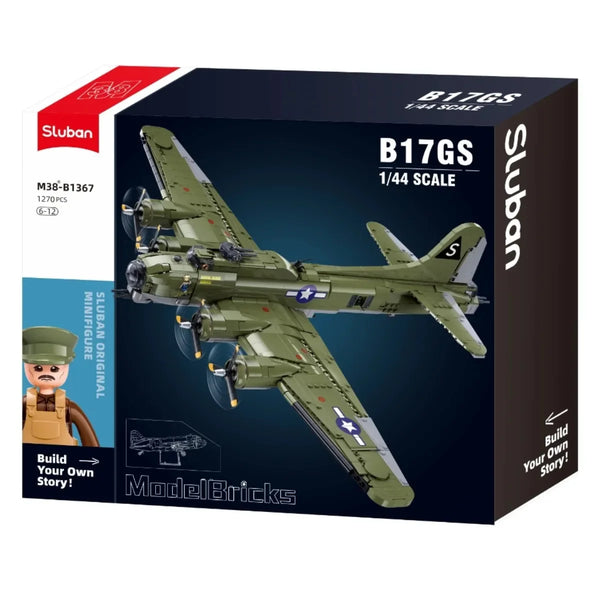 Model Bricks B-17GS Flying Fortress - Scale  1 to 44 - 1270pc