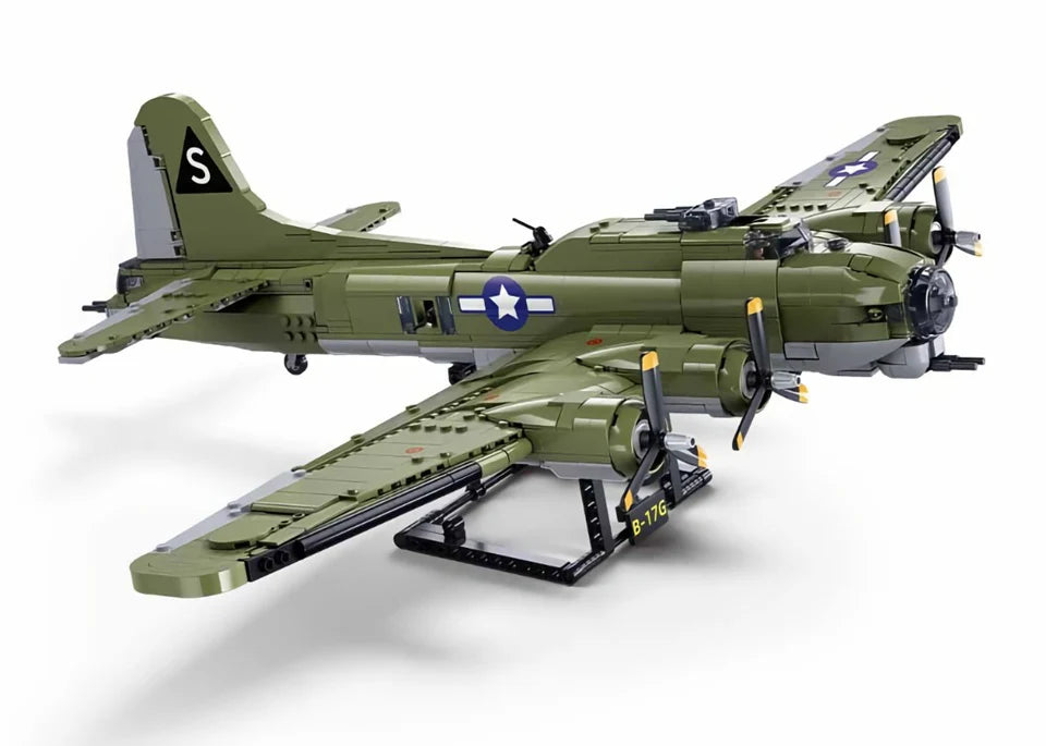 Model Bricks B-17GS Flying Fortress - Scale  1 to 44 - 1270pc - Brain Spice