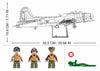 Model Bricks B-17GS Flying Fortress - Scale  1 to 44 - 1270pc - Brain Spice