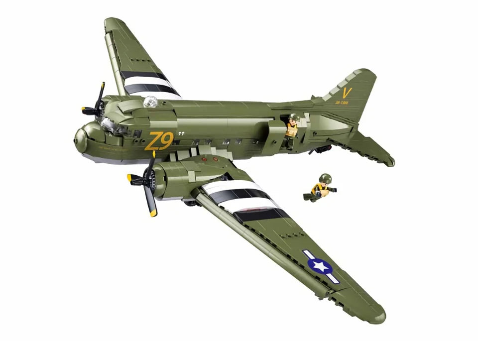 Model Bricks C-47S Airtrain - Scale 1 to 44 - 1015pc - Brain Spice