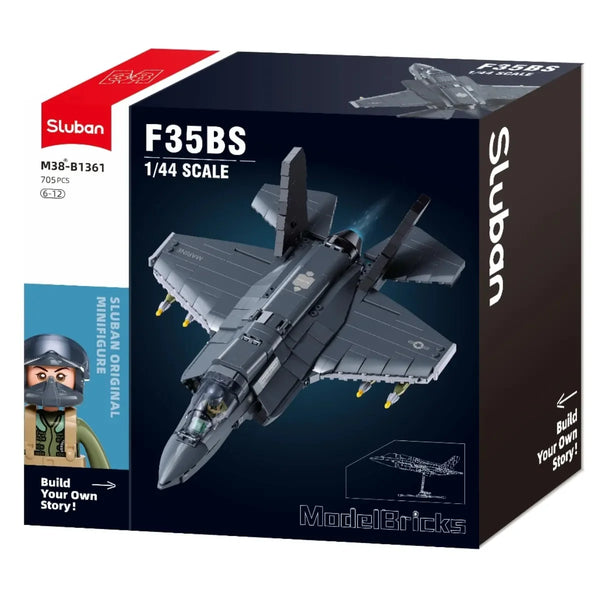 Model Bricks F-35BS Fighter - Scale 1 to 44 - 705pc