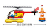 Surf Beach Patrol Helicopter - Model Bricks Town - 149pc - Brain Spice