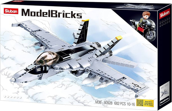 Model Bricks F/A 18E Super Bumblebee - 682pc