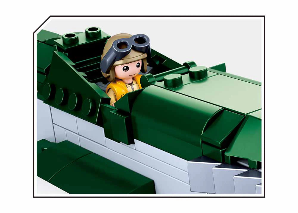 Model Bricks WW2 P51D Fighter - 323pc - Brain Spice