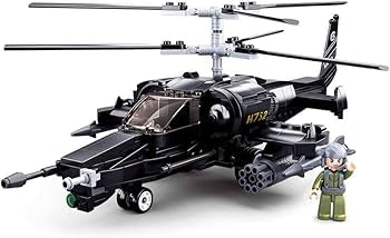 KA-50 Black Shark Helicopter - Model Bricks 330pc - Brain Spice