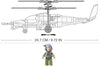 KA-50 Black Shark Helicopter - Model Bricks 330pc - Brain Spice
