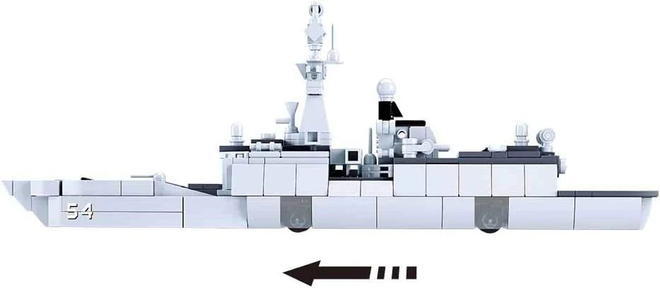 Frigate 054A - Scale 1 to 450 - Model Bricks 417pcs - Brain Spice