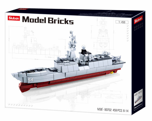 Frigate 054A - Scale 1 to 450 - Model Bricks 417pcs
