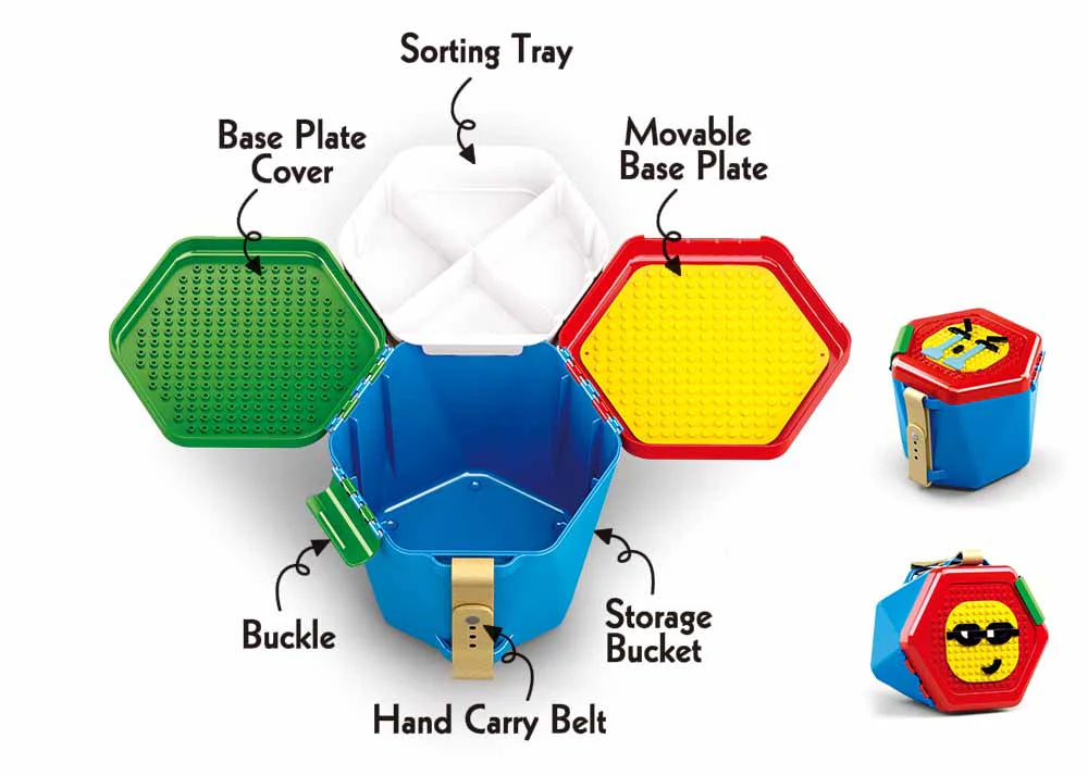 Model Bricks Boys Bucket - 334pc - Brain Spice
