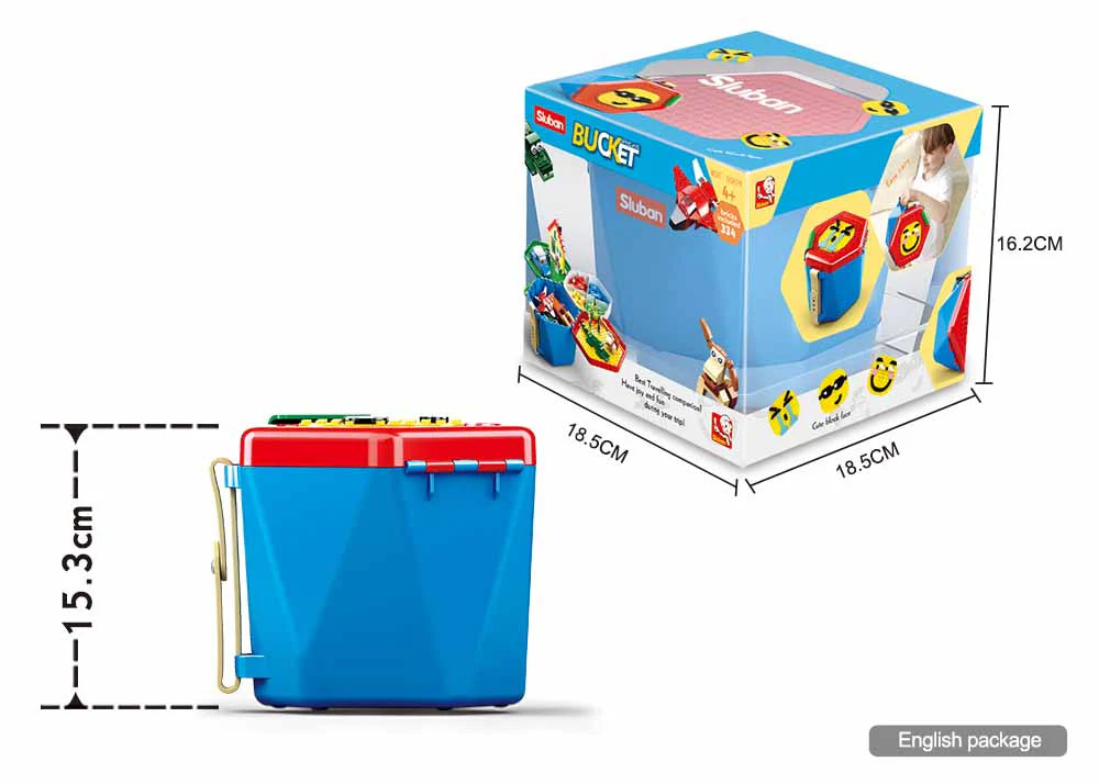 Model Bricks Boys Bucket - 334pc - Brain Spice