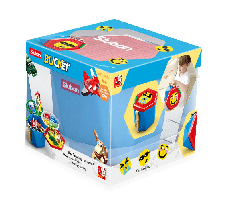 Model Bricks Boys Bucket - 334pc - Brain Spice