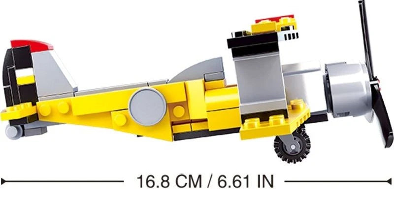 Aviation Biplane - 120pc Model - Brain Spice