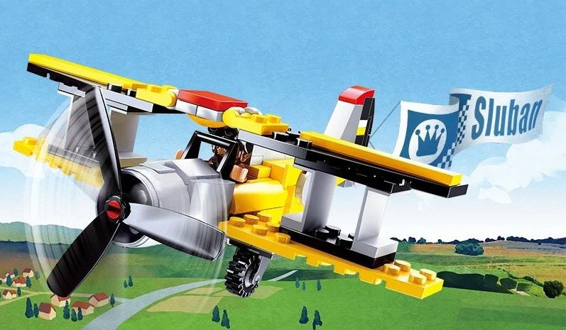 Aviation Biplane - 120pc Model - Brain Spice