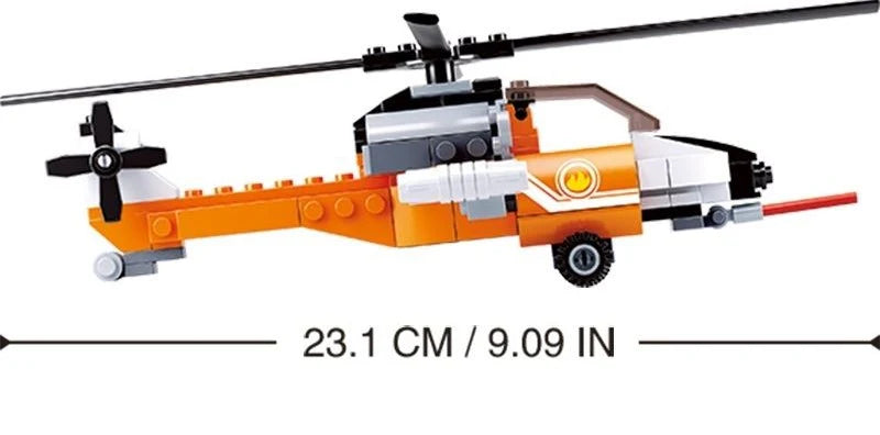 Aviation Helicopter - 129pc Model - Brain Spice