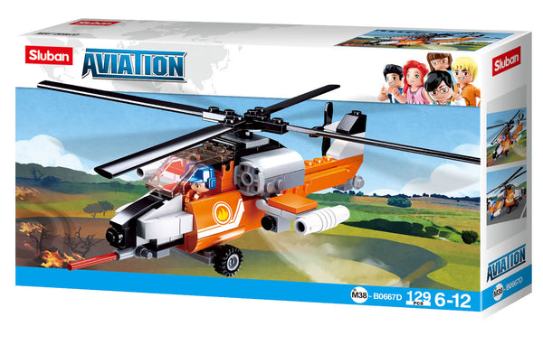 Aviation Helicopter - 129pc Model