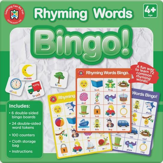 Rhyming Words Bingo