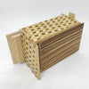 Zebra Wood Ichimatsu Puzzle Box - 18 steps - Brain Spice