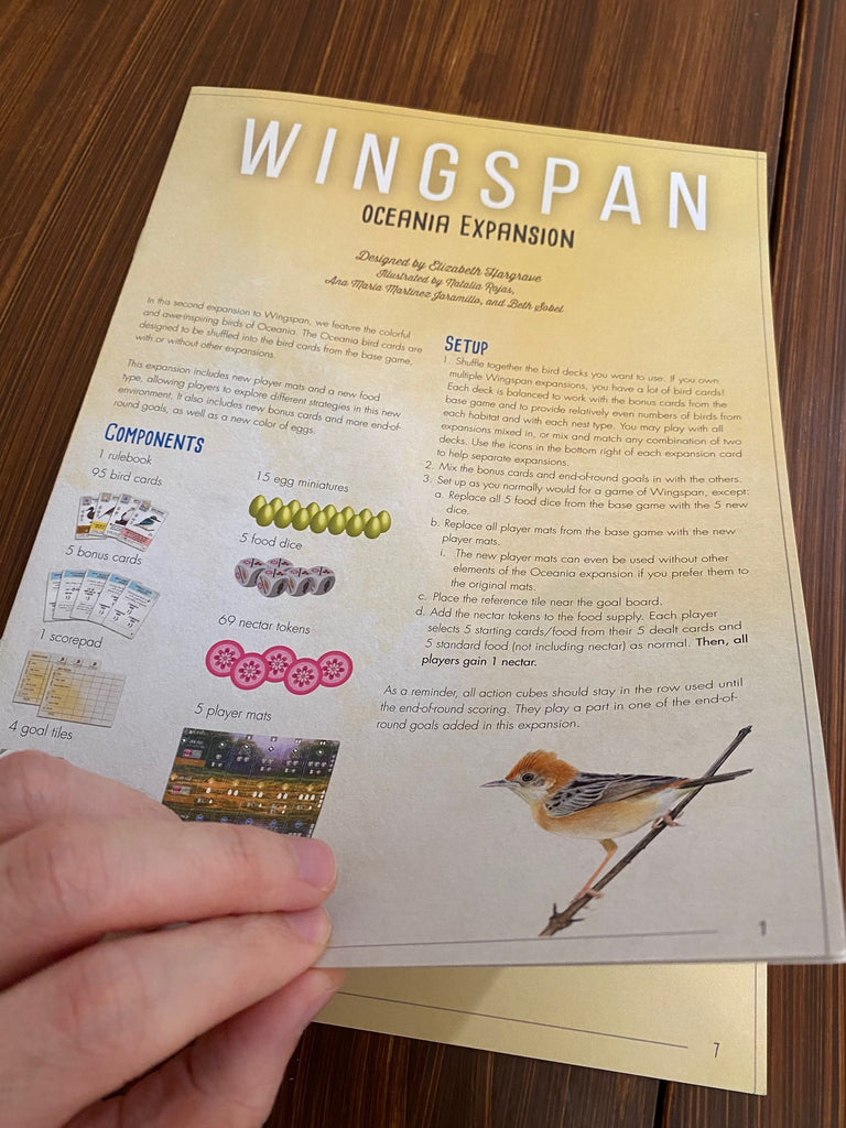 Wingspan Oceania Expansion - Stonemaier Games - Brain Spice