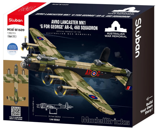 Model Bricks Avro Lancaster - G for George - 1382pc