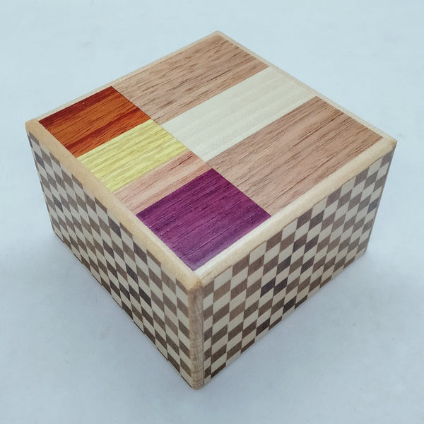 Knock Box Natural Wood - Square - 5 steps - Brain Spice