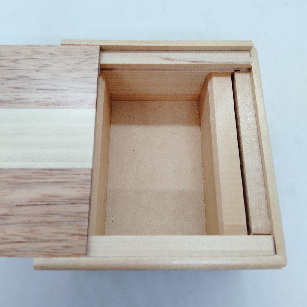 Knock Box Natural Wood - Square - 5 steps - Brain Spice