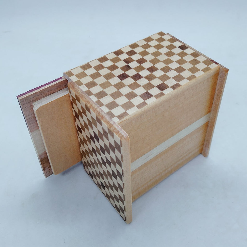 Knock Box Natural Wood - Square - 5 steps - Brain Spice