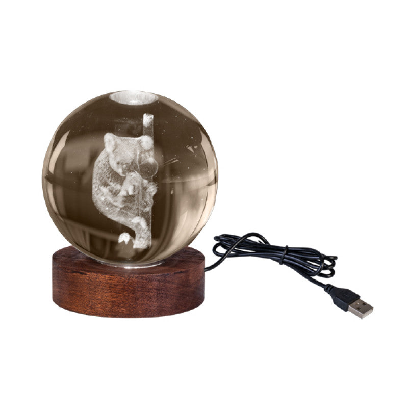 Koala 3D Crystal Ball Lamp - Brain Spice