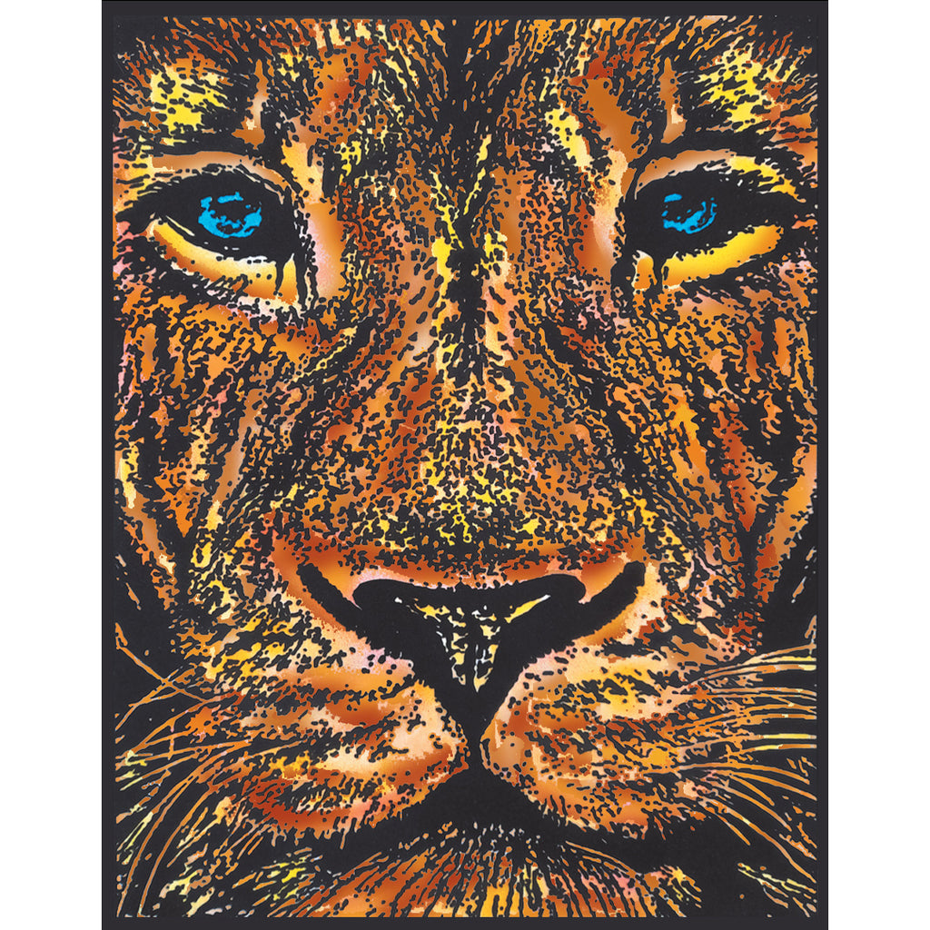 Realistic Lion - Large Poster - Brain Spice