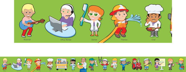 Workers in Our Community - Large Borders (Pack of 12) - Brain Spice