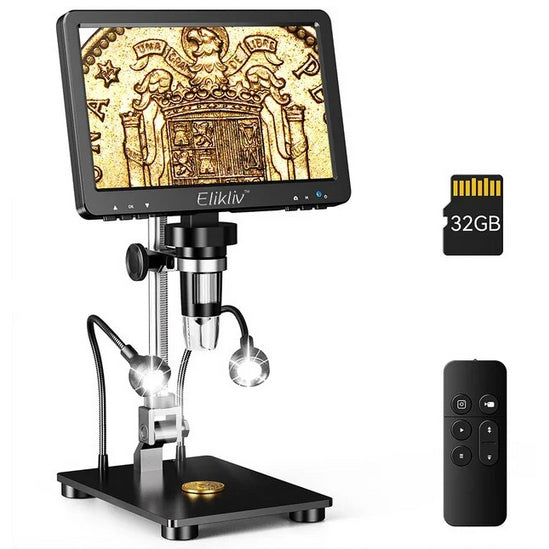 LCD Digital Microscope with 7inch Screen - Brain Spice