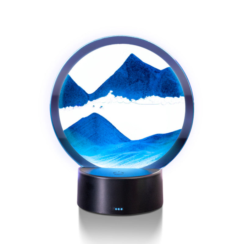 LED Sand Art - Blue 16cm diam - Brain Spice