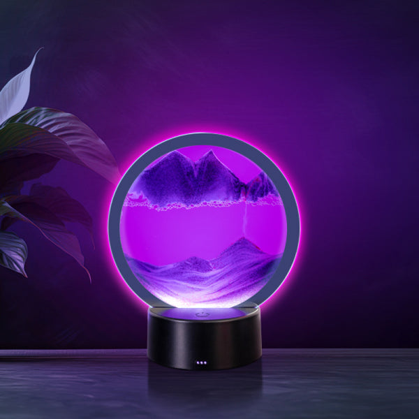 LED Sand Art - Purple 16cm diam - Brain Spice
