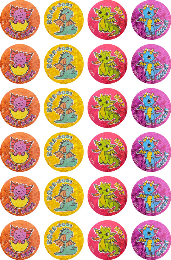 Dragons - Laser Stickers - Brain Spice