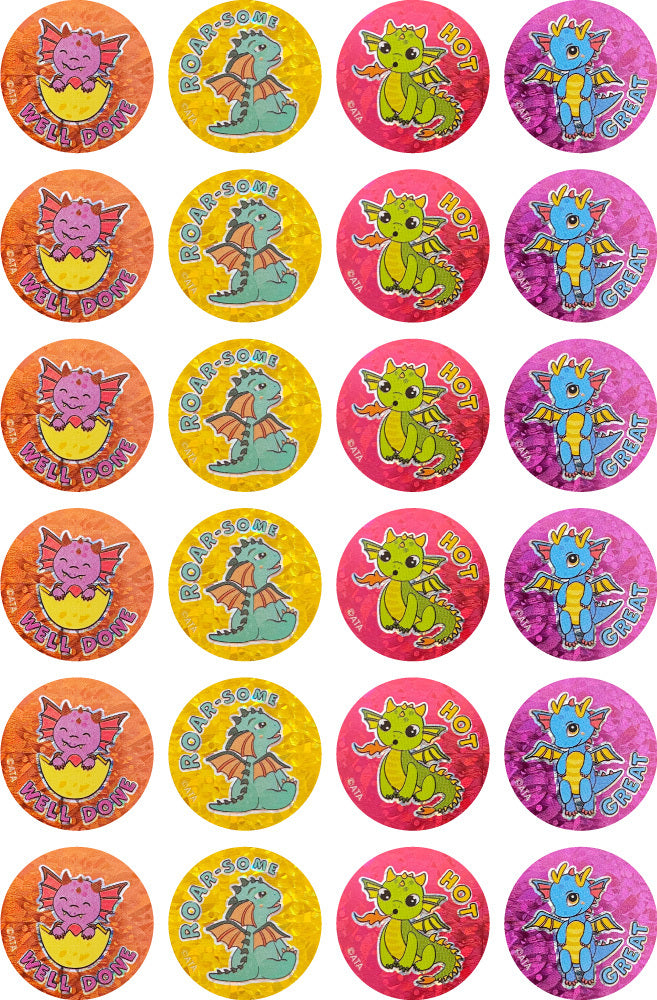 Dragons - Laser Stickers - Brain Spice