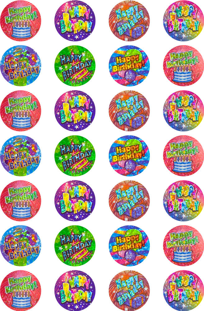 Birthday - Laser Stickers - Brain Spice