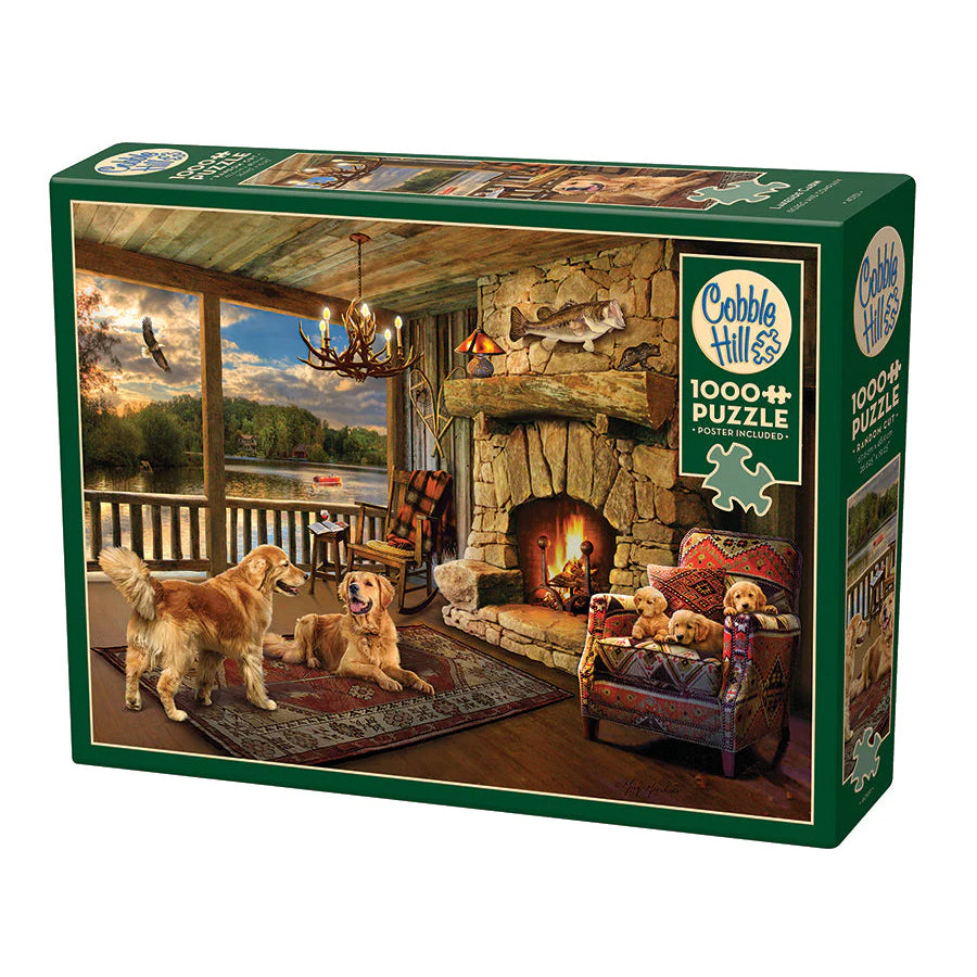 Lakeside Cabin - Jigsaw 1000pc - Brain Spice