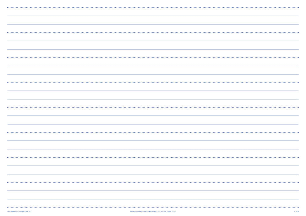 Laminated Teaching Sheet - Handwriting NSW (A1 Size) - Brain Spice